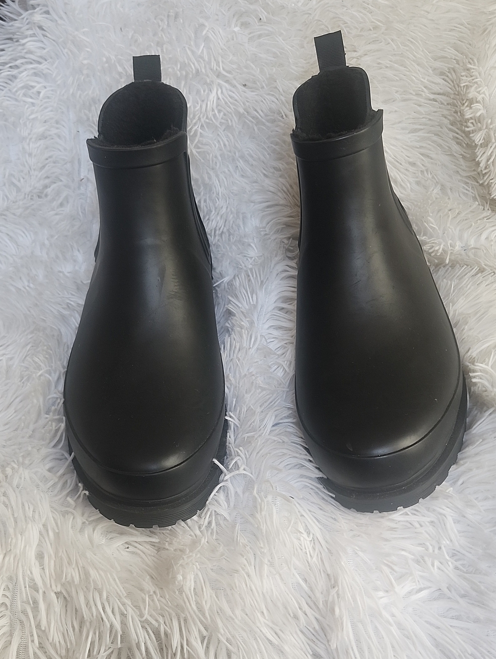 Chooka Ankle Black Chelsea-Style Rubber Boots Size 10